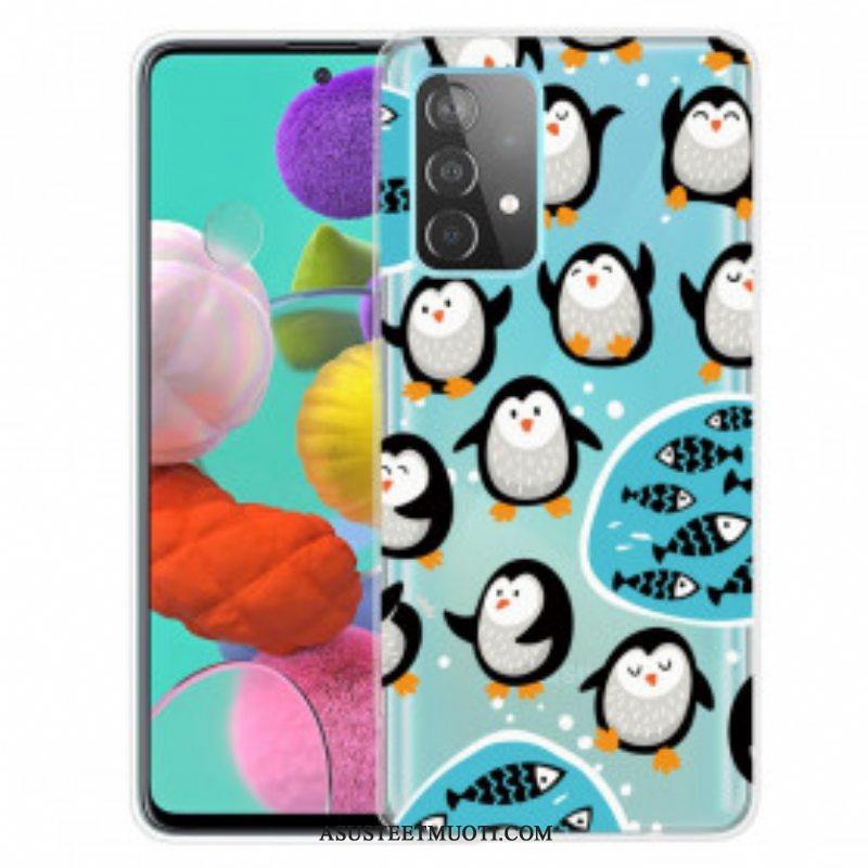 Kuori Samsung Galaxy A52 4G / A52 5G / A52s 5G Pingviinit Ja Kalat