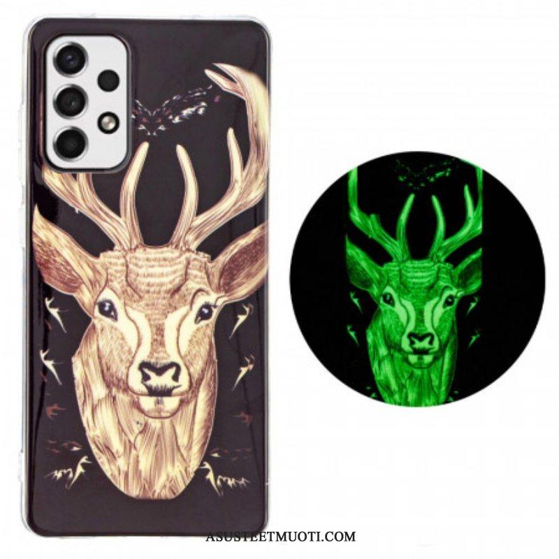 Kuori Samsung Galaxy A53 5G Fluoresoiva Majestic Deer