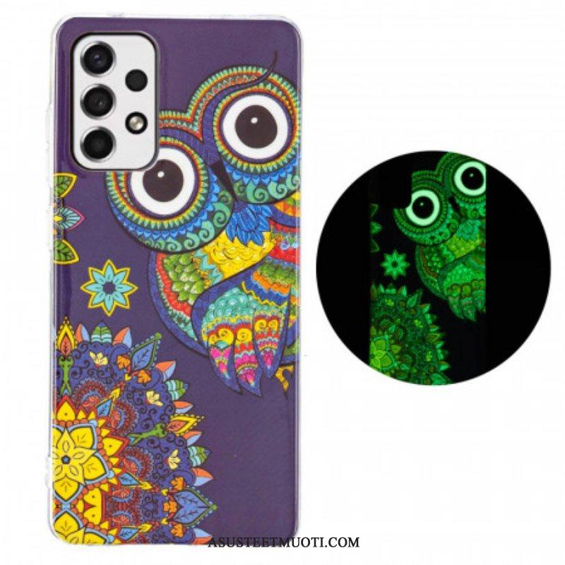 Kuori Samsung Galaxy A53 5G Fluoresoiva Pöllön Mandala