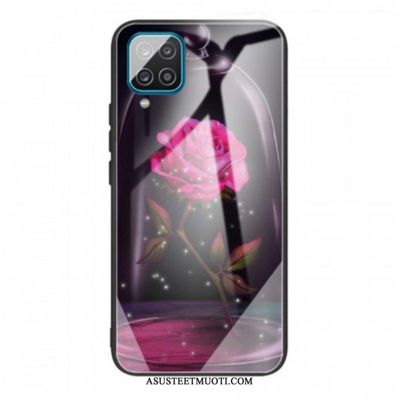 Kuori Samsung Galaxy M32 Magic Pink Tempered Glass