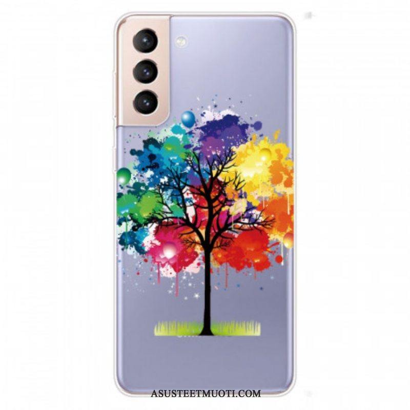 Kuori Samsung Galaxy S22 5G Saumaton Akvarellipuu