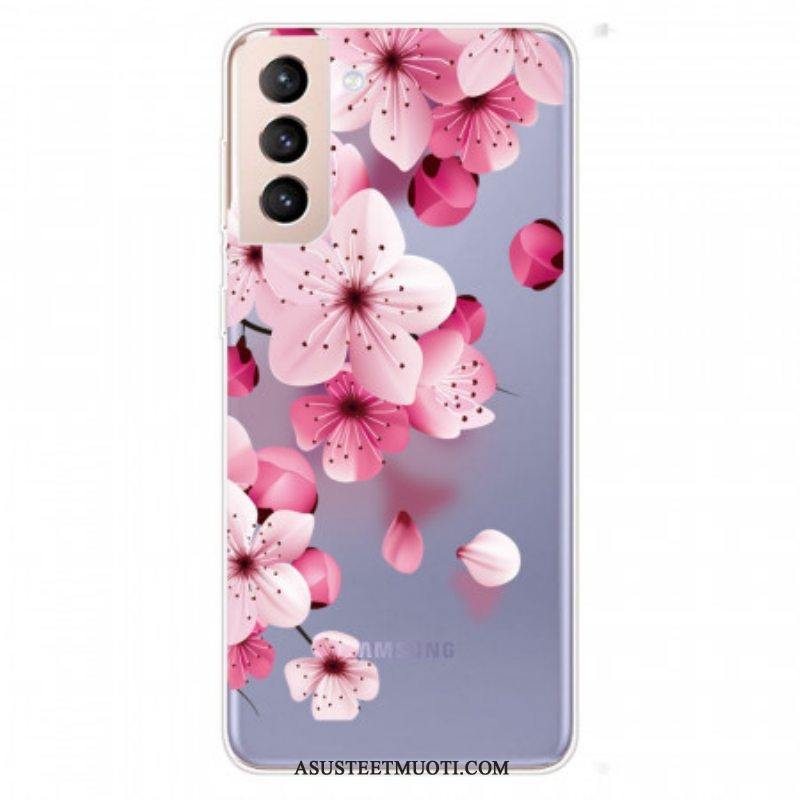 Kuori Samsung Galaxy S22 Plus 5G Pienet Vaaleanpunaiset Kukat