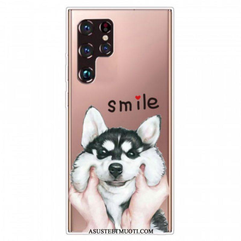 Kuori Samsung Galaxy S22 Ultra 5G Hymyile Koira