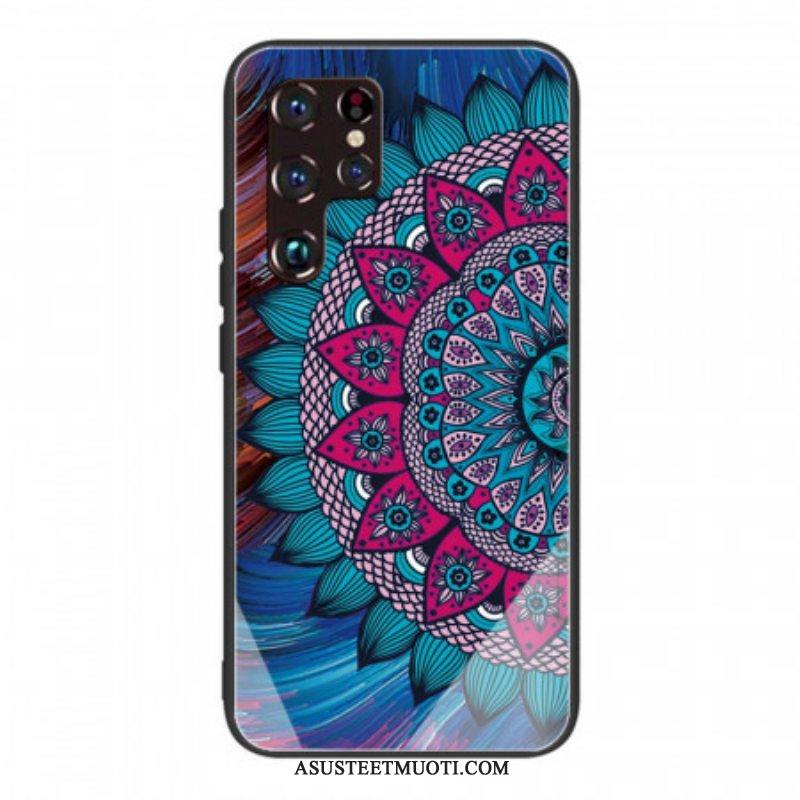 Kuori Samsung Galaxy S22 Ultra 5G Mandala Karkaistu Lasi