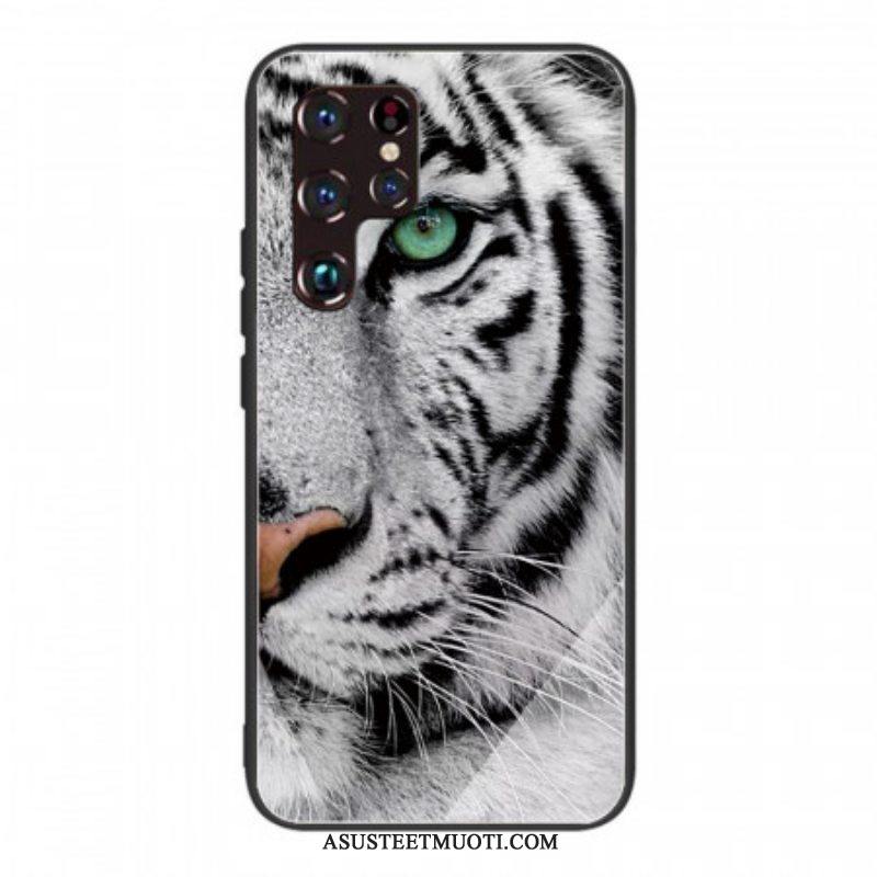 Kuori Samsung Galaxy S22 Ultra 5G Tiger Karkaistu Lasi