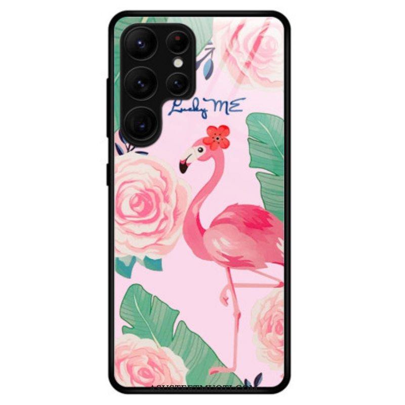Kuori Samsung Galaxy S23 Ultra 5G Flamingo Karkaistu Lasi