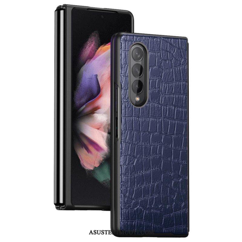 Kuori Samsung Galaxy Z Fold 4 Klassinen Krokotiili