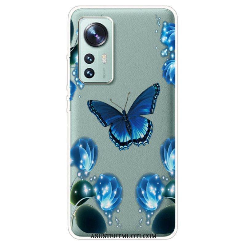 Kuori Xiaomi 12 / 12X Enchanted Butterfly Silikoni