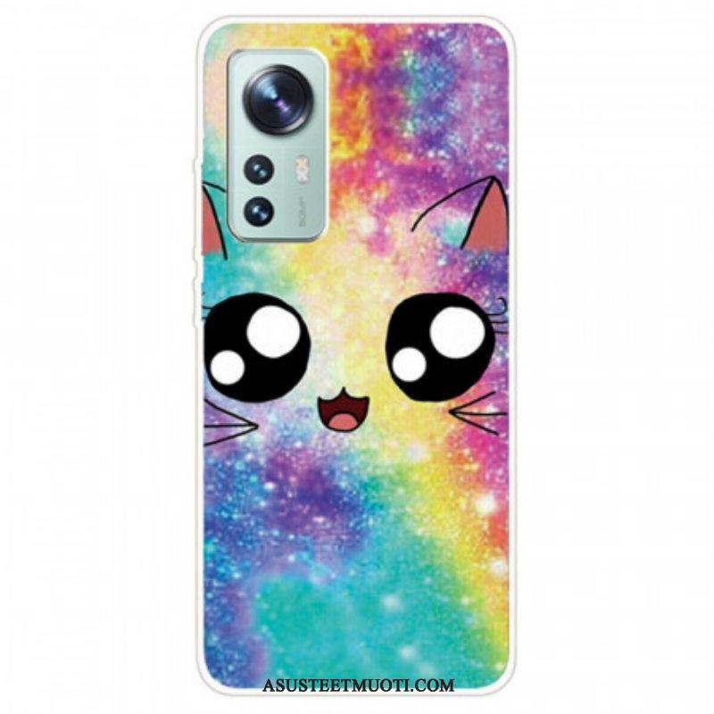 Kuori Xiaomi 12 Pro Silikoni Cat Deco