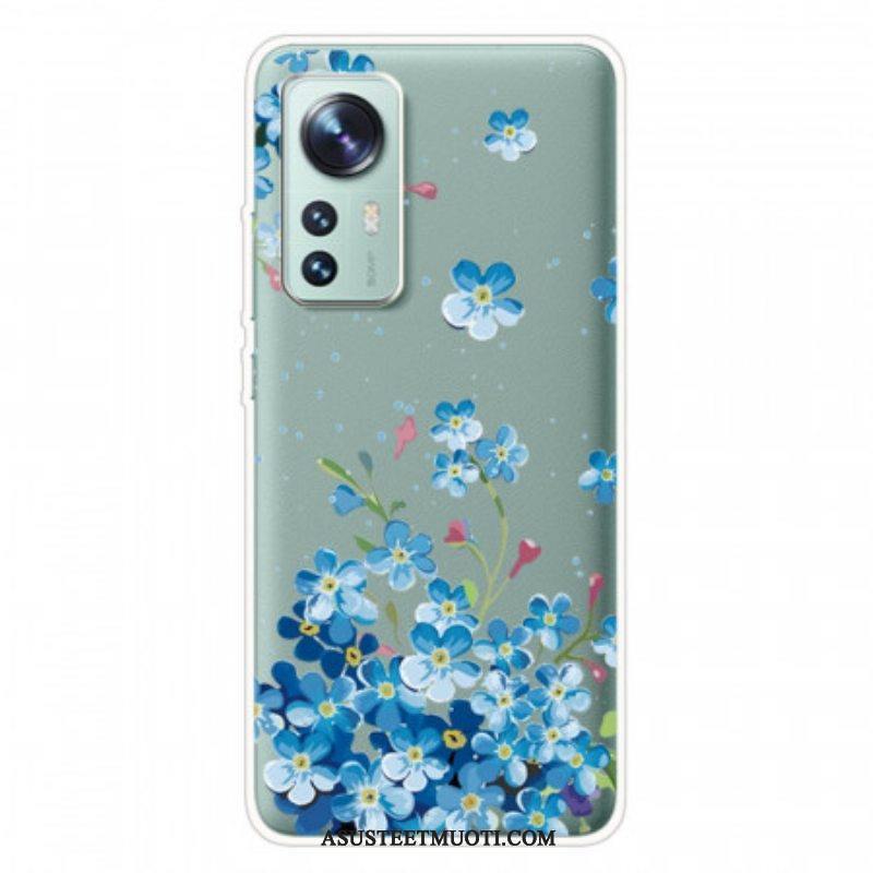 Kuori Xiaomi 12 Pro Sinisiä Kukkia