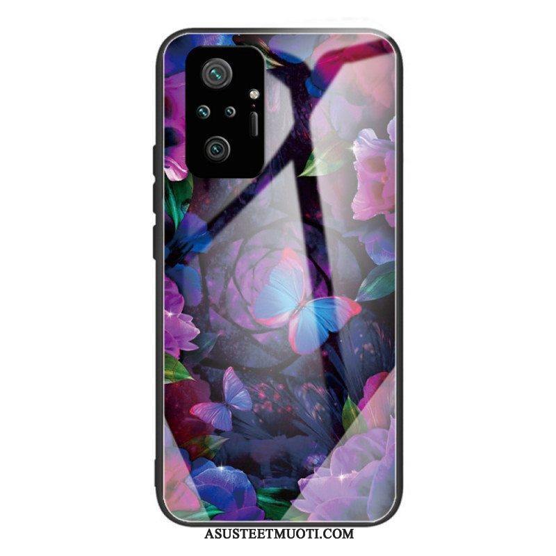 Kuori Xiaomi Redmi Note 10 Pro Butterflies Variation Karkaistu Lasi