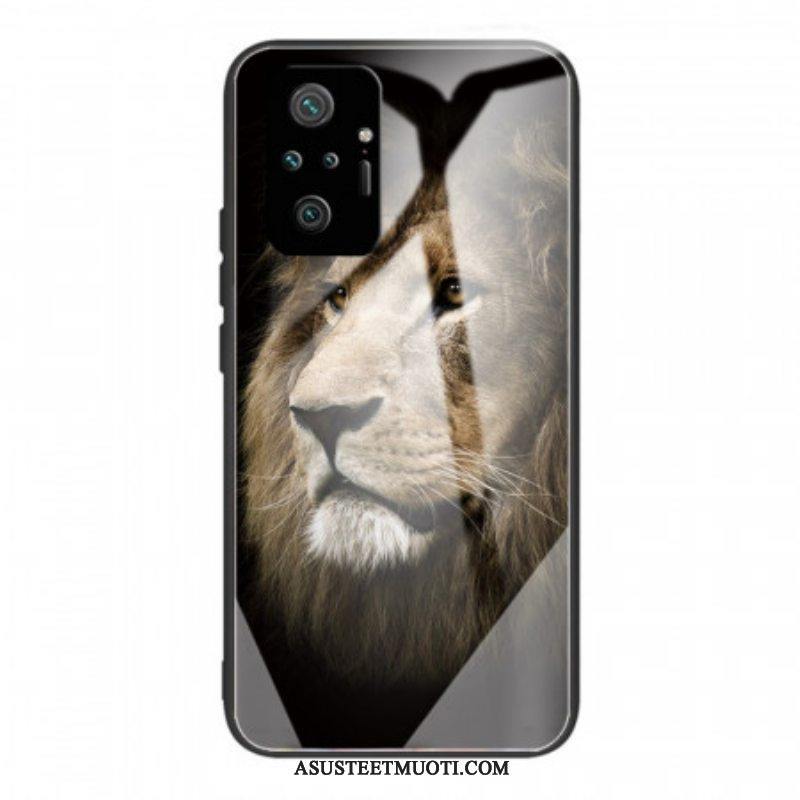 Kuori Xiaomi Redmi Note 10 Pro Lion Head Karkaistu Lasi