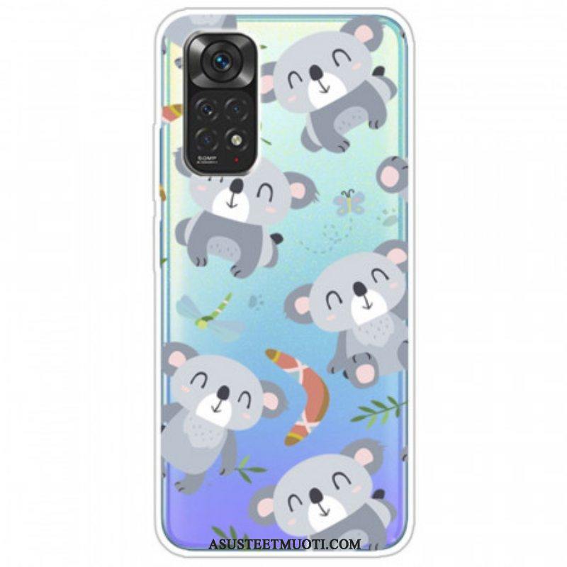 Kuori Xiaomi Redmi Note 11 / 11S Pienet Harmaat Pandat