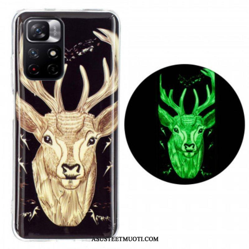 Kuori Xiaomi Redmi Note 11 Pro Plus 5G Fluoresoiva Majestic Deer