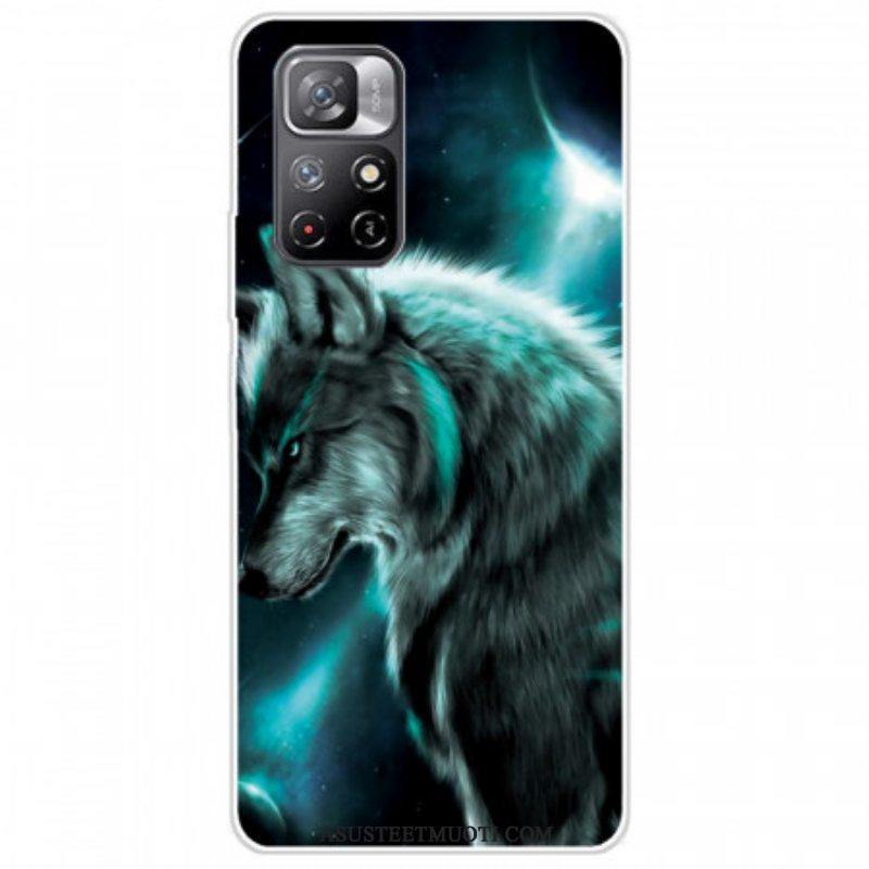 Kuori Xiaomi Redmi Note 11 Pro Plus 5G Silikoni Wolf