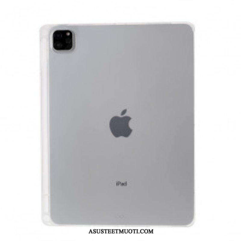 Kuori iPad Pro 11" (2022) Läpinäkyvä Silikonikynän Pidike