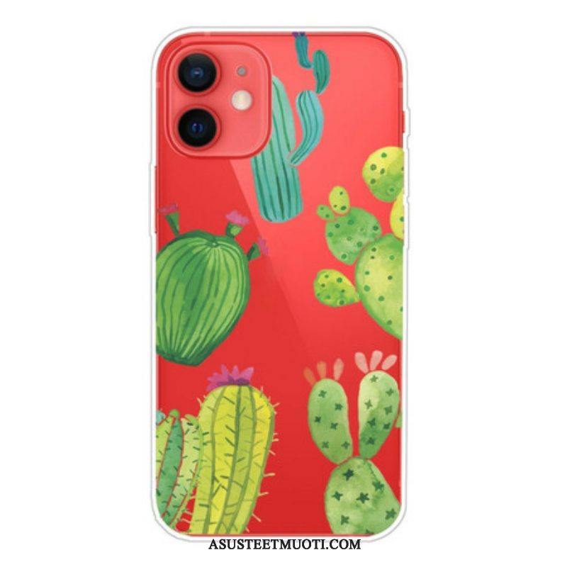 Kuori iPhone 13 Mini Akvarelli Kaktukset
