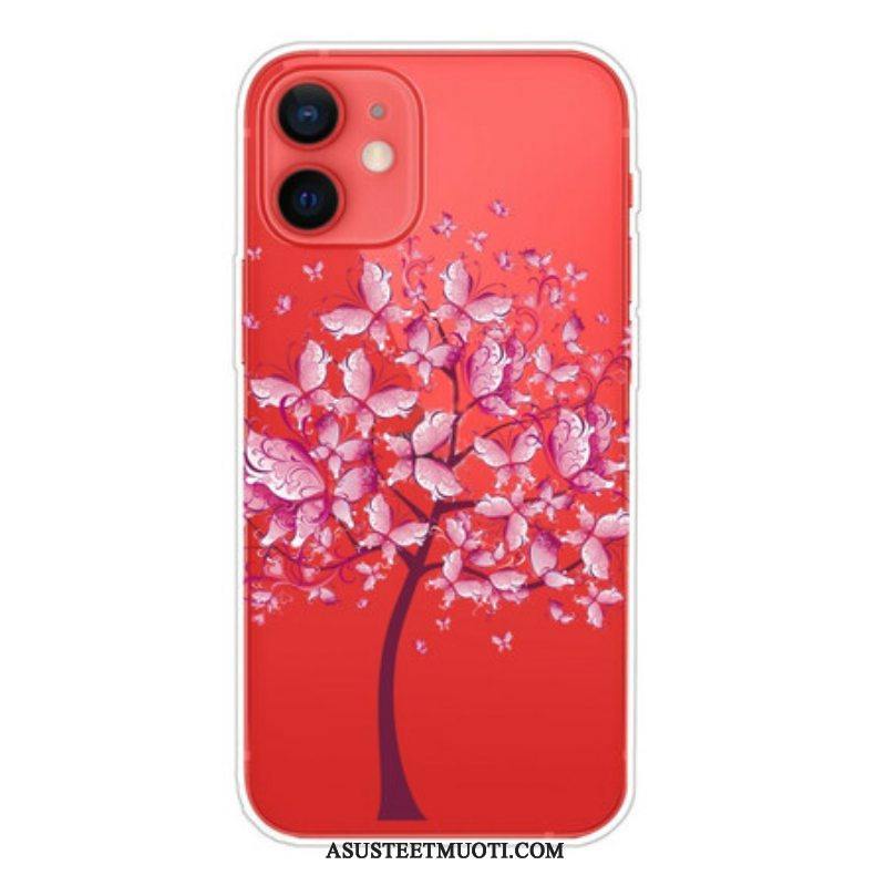 Kuori iPhone 13 Mini Pinkki Puun Latva