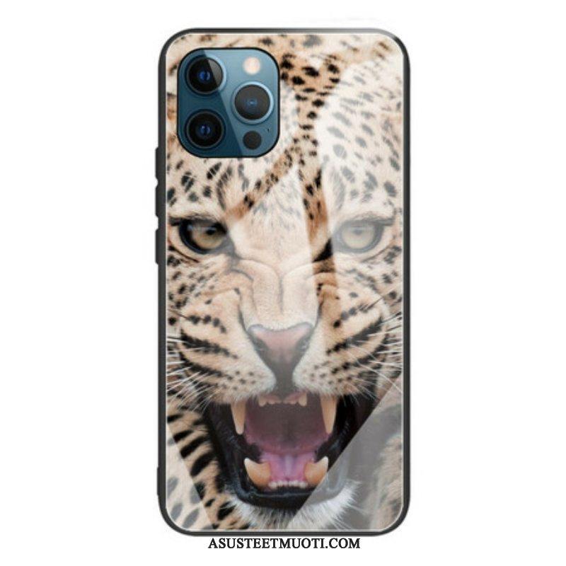 Kuori iPhone 13 Pro Leopard Karkaistu Lasi