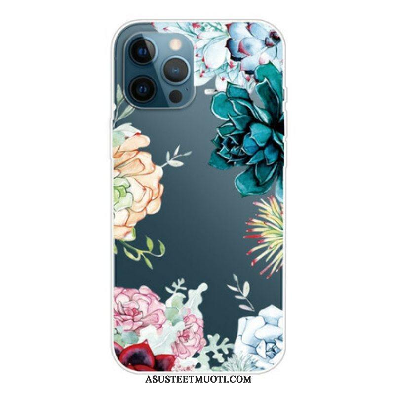 Kuori iPhone 13 Pro Max Akvarelli Kukkia