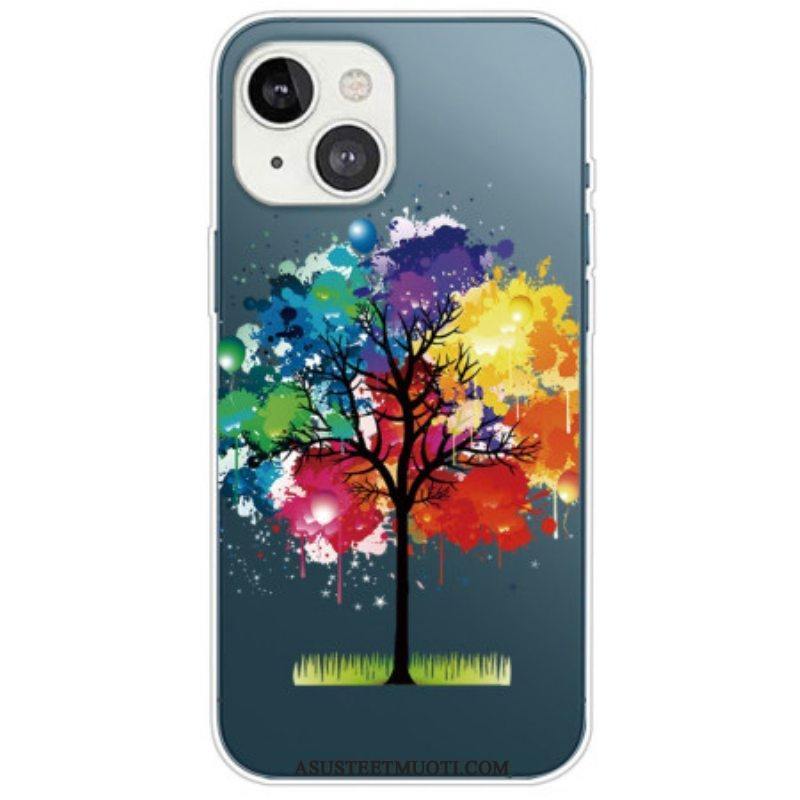 Kuori iPhone 14 Plus Saumaton Akvarellipuu