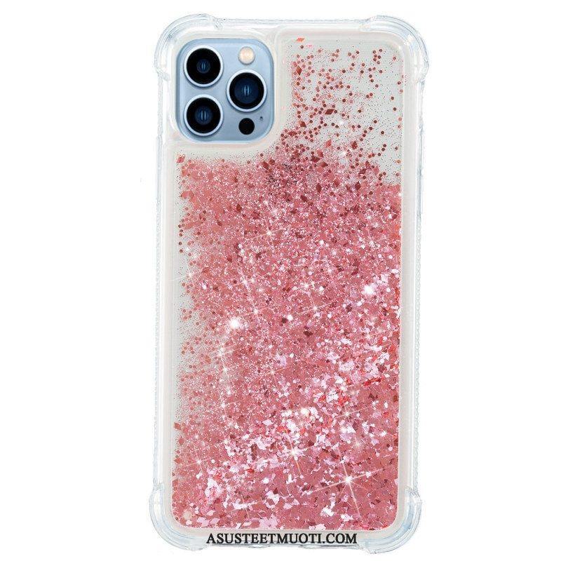 Kuori iPhone 15 Pro Glitteriä