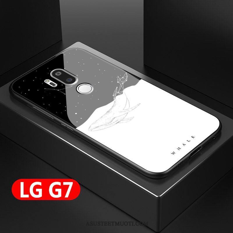 Lg G7 Thinq Kuori Kuoret Musta All Inclusive Murtumaton Pehmeä Neste