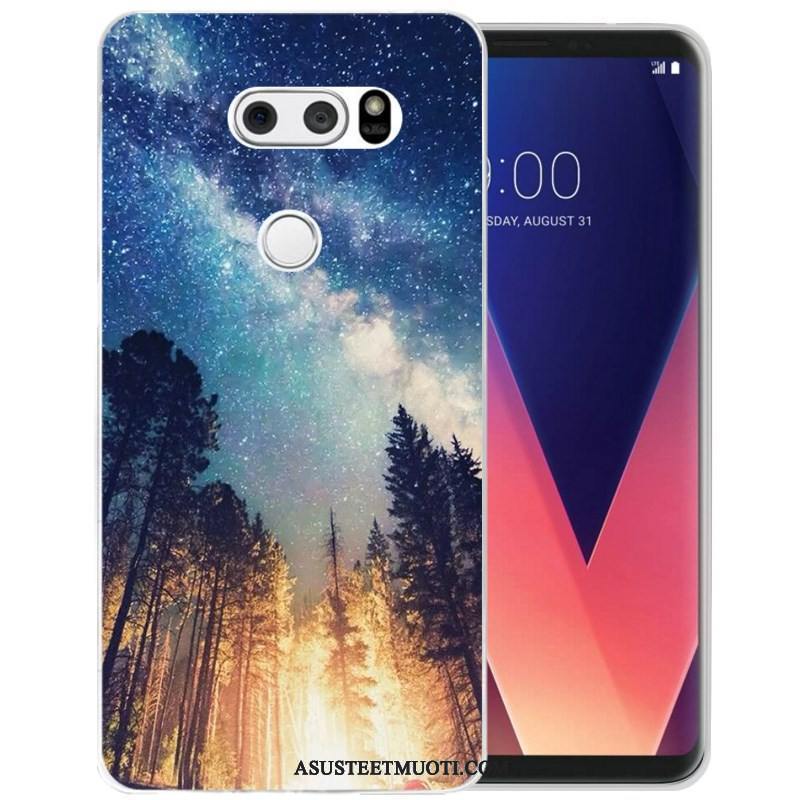 Lg V30 Kuoret Puhelimen All Inclusive Silikoni Kuori Pehmeä Neste