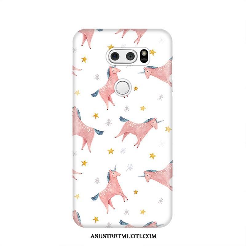 Lg V30 Kuori Kuoret Ihana Pesty Suede Kotelo Puhelimen Luova