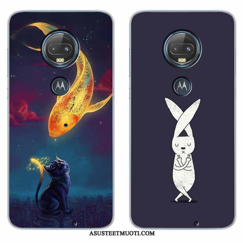 Moto G7 Kuori Kuoret Puhelimen Kotelo Sininen All Inclusive Suojaus