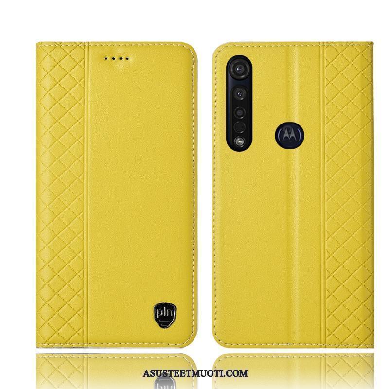 Moto G8 Plus Kuoret Kuori Suojaus Keltainen Kotelo All Inclusive