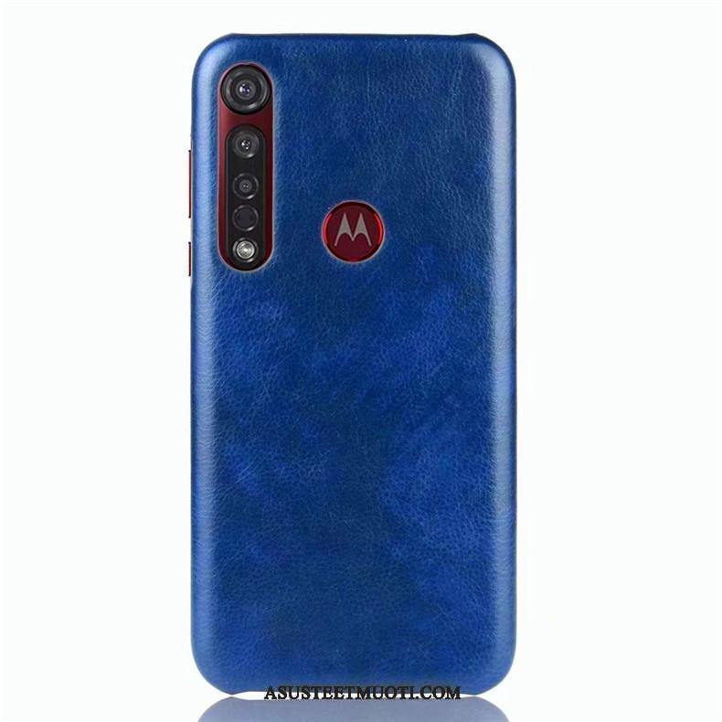 Moto G8 Plus Kuori Kuoret Puhelimen Yksinkertainen Murtumaton Sininen