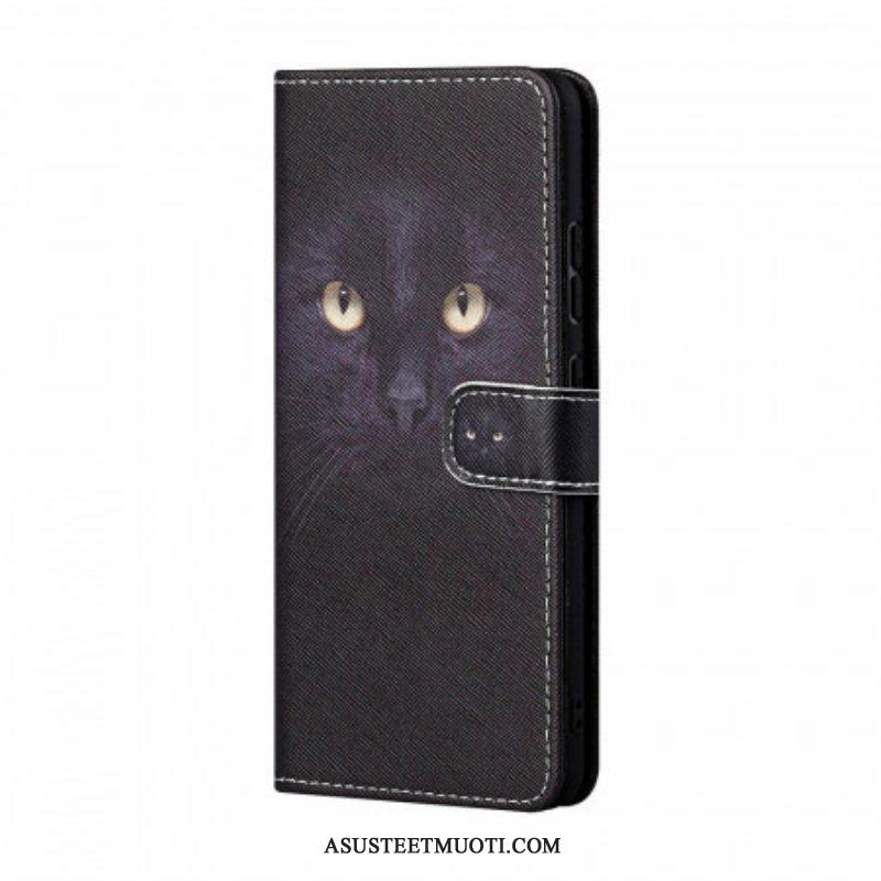 Nahkakotelo Samsung Galaxy M23 5G Suojaketju Kuori Thong Cat