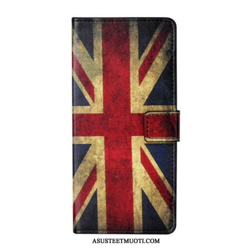 Nahkakotelo iPhone 13 Pro Englannin Lippu