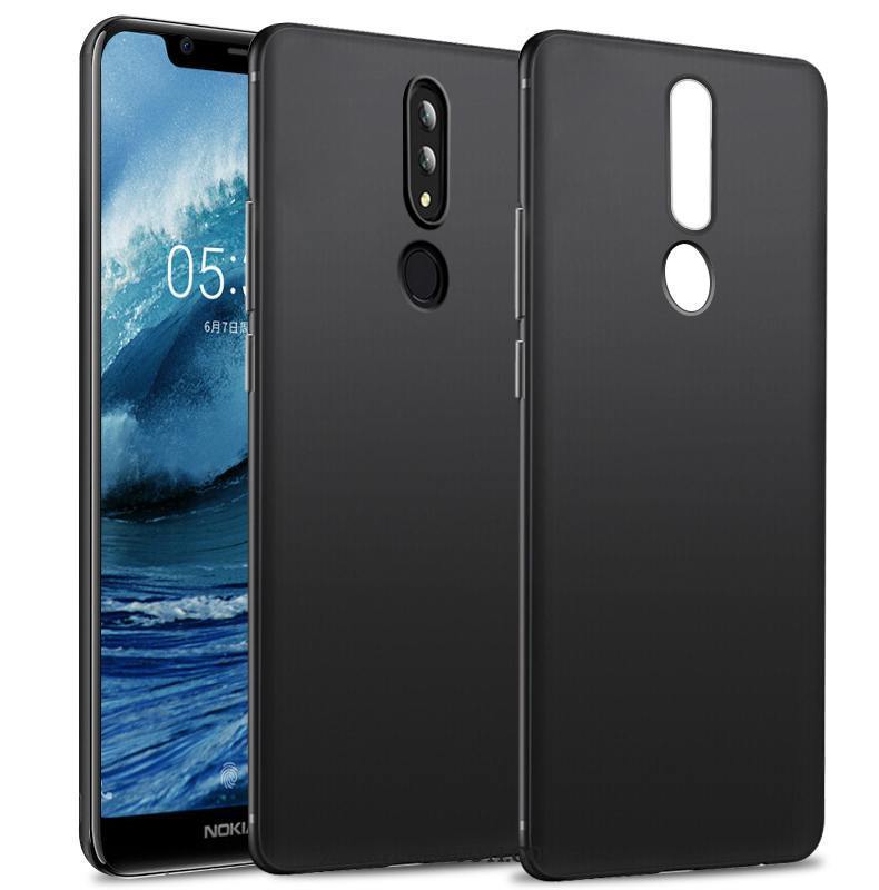 Nokia 3.1 Plus Kuoret Pesty Suede Kotelo Pehmeä Neste All Inclusive Musta