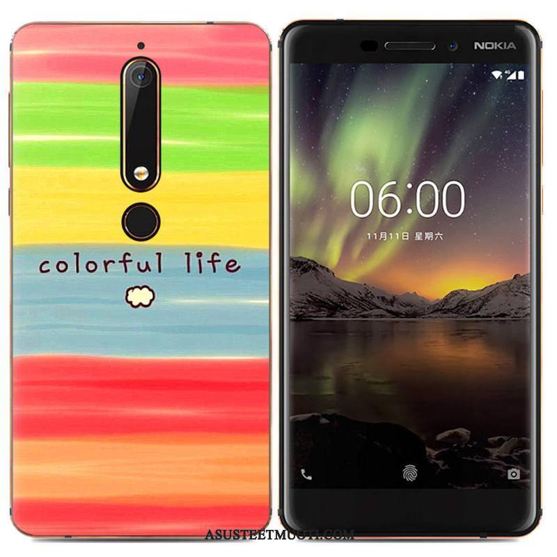 Nokia 6.1 Kuoret Suojaus Kuori Trendi Kotelo Luova