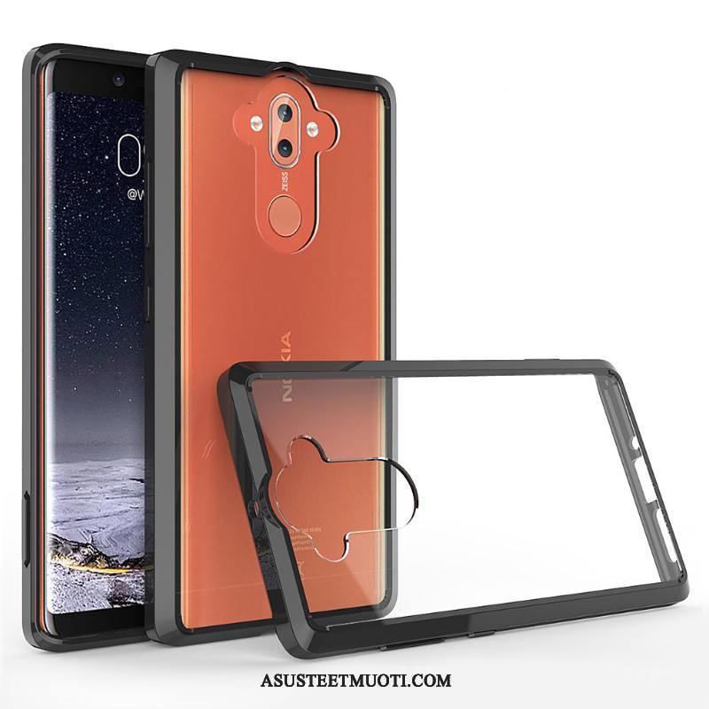 Nokia 8 Sirocco Kuoret Kotelo Musta Murtumaton Suojaus Kuori