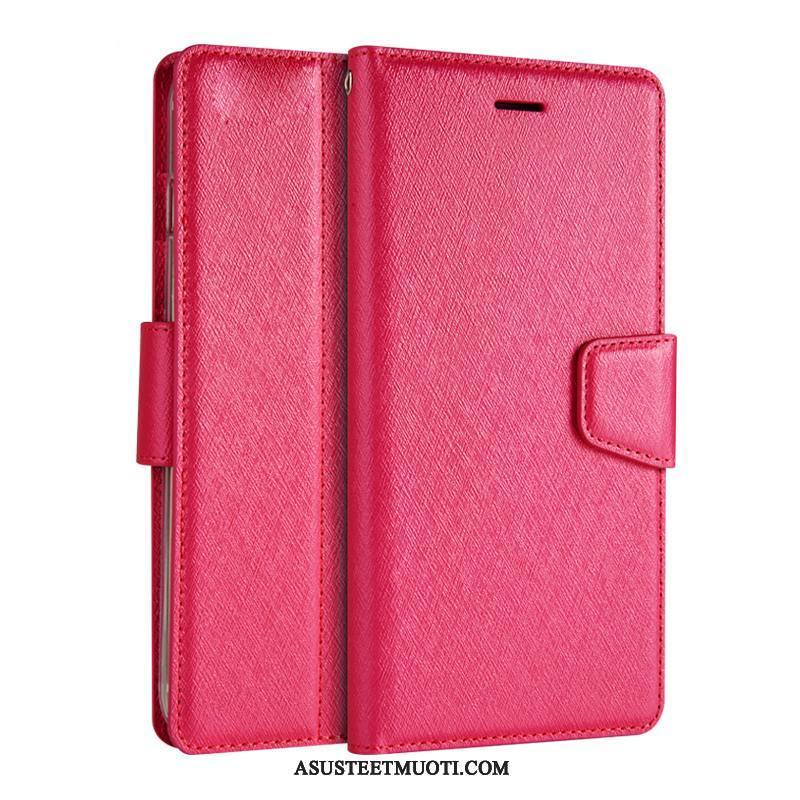 Oppo A3 Kuori Kuoret Mulberry Silkki Murtumaton Puhelimen Punainen Simpukka