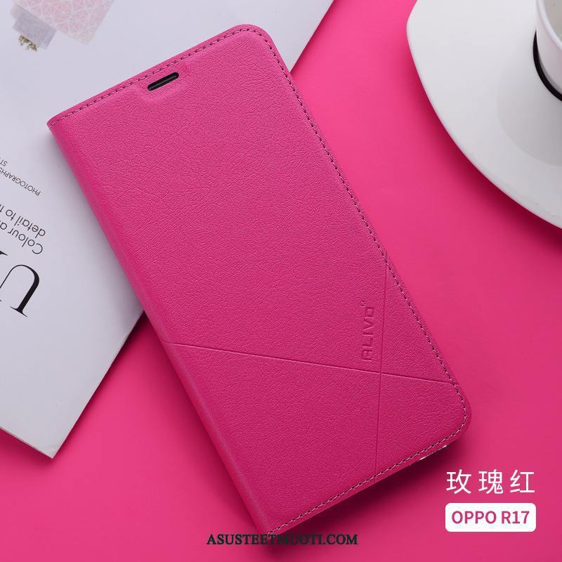 Oppo R17 Kuoret Kuori Nahkakotelo Suojaus Simpukka All Inclusive