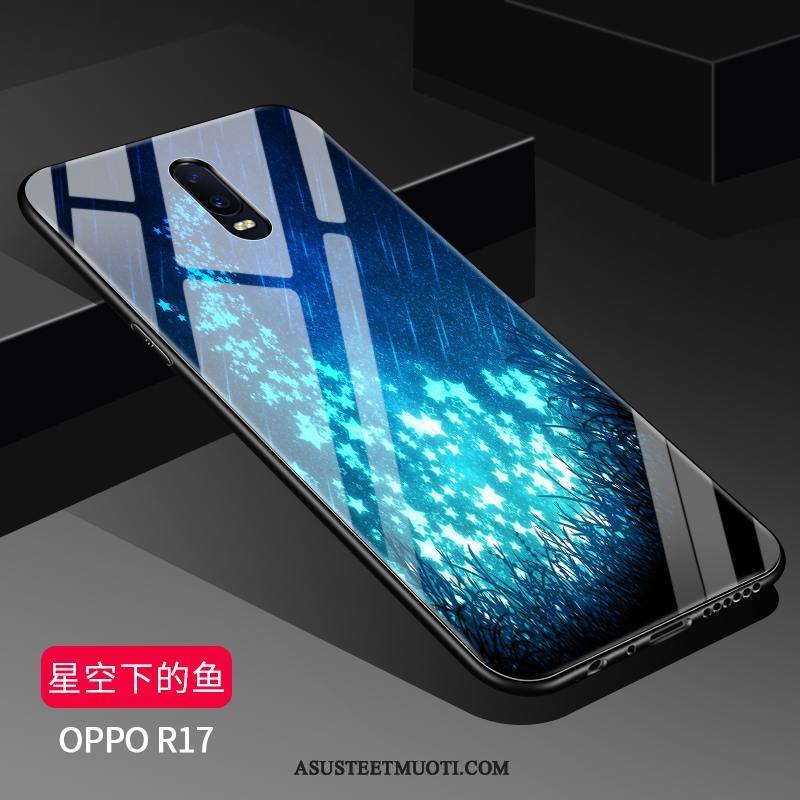 Oppo R17 Kuoret Näytönsuojus Trendi Silikoni Pesty Suede Luova