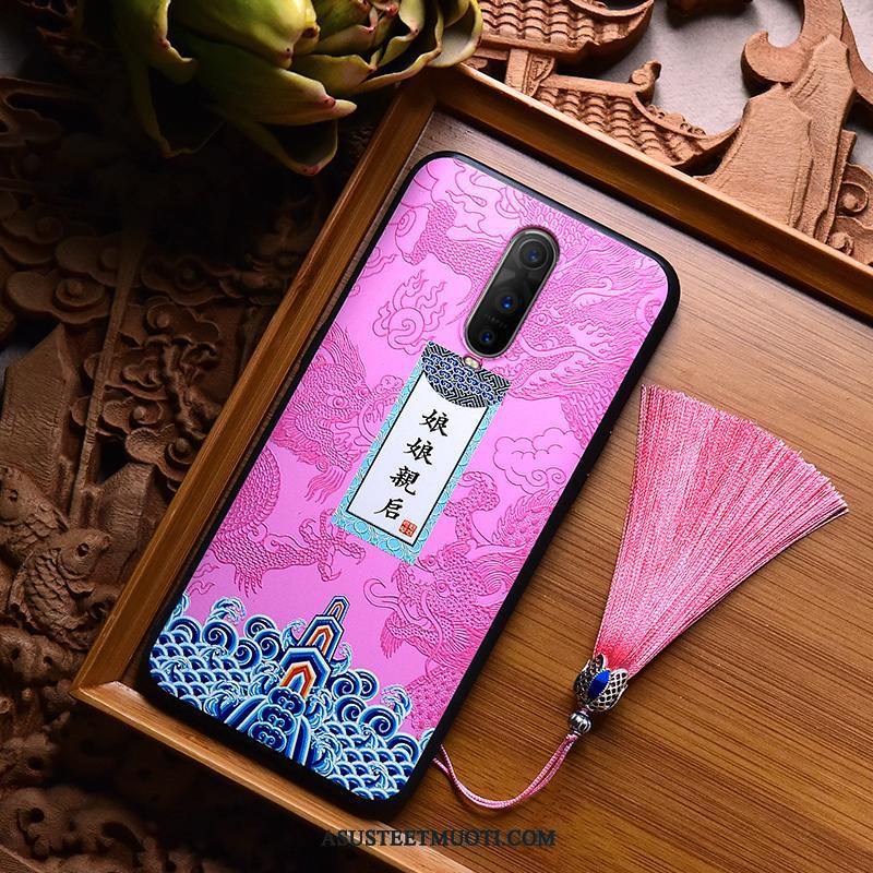 Oppo R17 Pro Kuoret Kova Kotelo Silikoni Suojaus Fringed