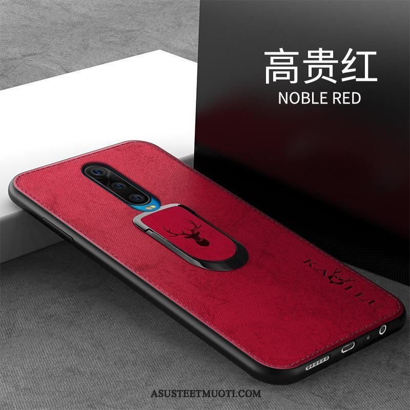 Oppo R17 Pro Kuoret Murtumaton Pehmeä Neste Net Red Luova Kukkakuvio