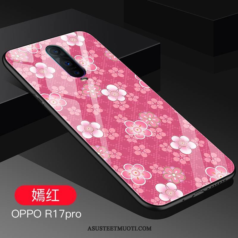 Oppo R17 Pro Kuoret Persoonallisuus Kotelo Silikoni Jauhe Net Red