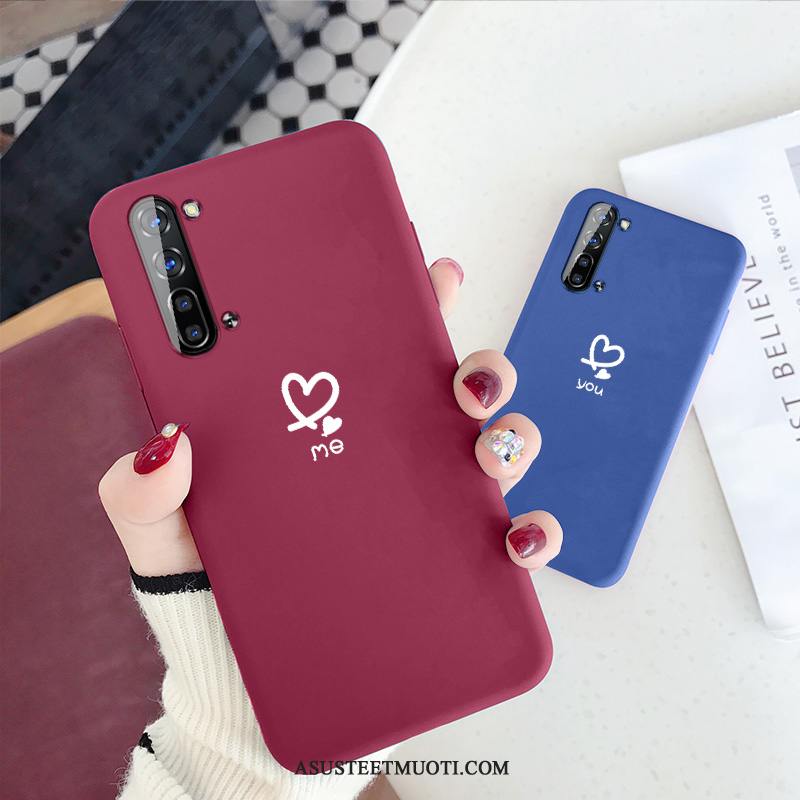 Oppo Reno 3 Kuoret Net Red Suojaus Yksinkertainen Pehmeä Neste Luova