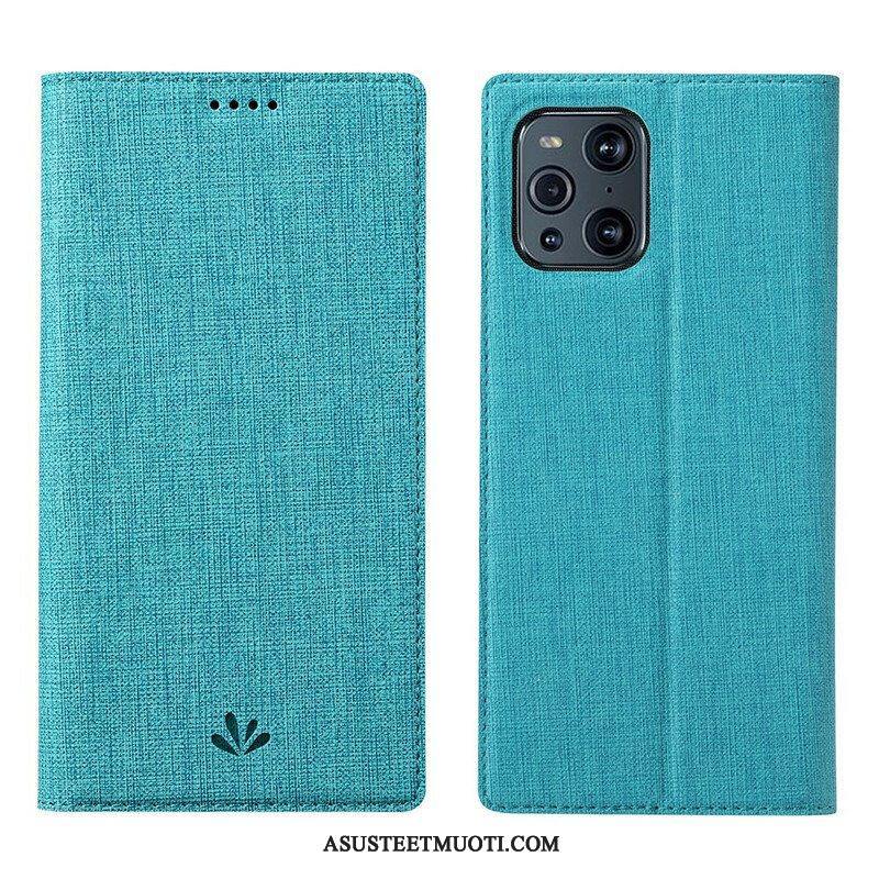 Puhelinkuoret Oppo Find X3 Pro Kotelot Flip Teksturoitu Vili Dmx