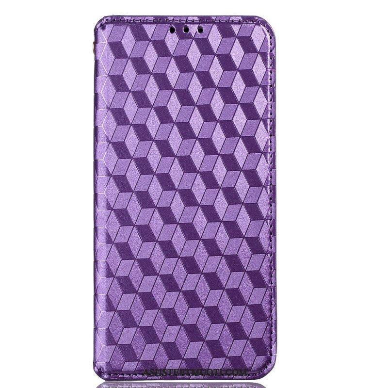 Puhelinkuoret Oppo Reno 6 5G Kotelot Flip 3d Diamond Leather Effect