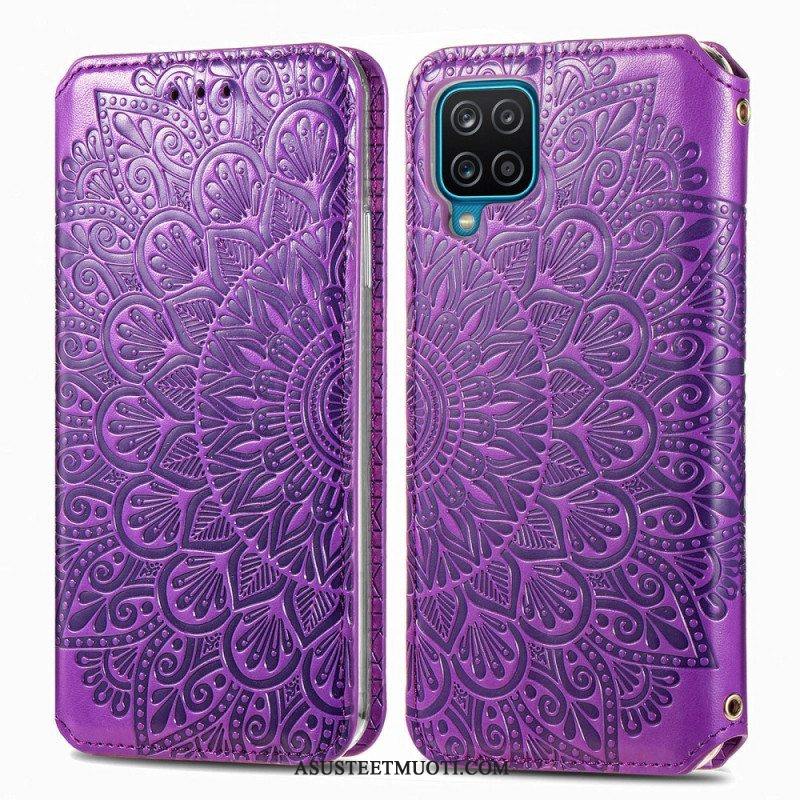 Puhelinkuoret Samsung Galaxy M12 / A12 Kotelot Flip Mandala