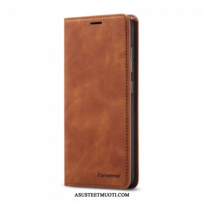 Puhelinkuoret Samsung Galaxy S21 5G Kotelot Flip Forwenw Nahkaefekti