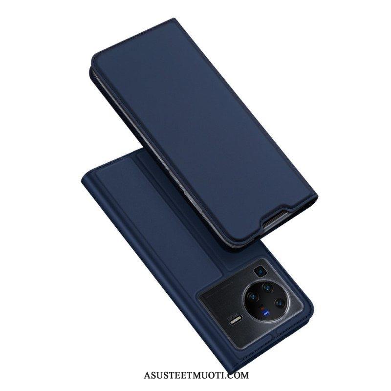 Puhelinkuoret Vivo X80 Pro Kotelot Flip Skin-pro-sarja Dux Ducis