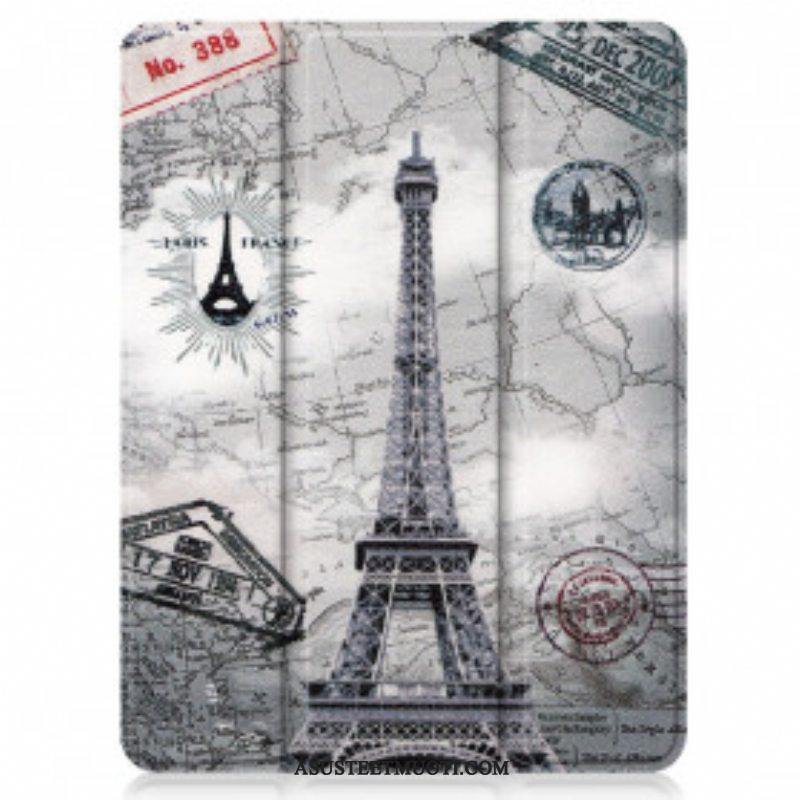 Puhelinkuoret iPad Pro 12.9" (2022) Eiffel-tornin Kynäteline
